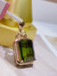 14K GOLD 10.40 CT NATURAL TOURMALINE & DIAMOND PENDANT