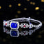 14K GOLD 4.06 CTW NATURAL SAPPHIRE & DIAMOND BRACELET