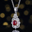 14K GOLD 0.81 CTW NATURAL RUBY & DIAMOND PENDANT