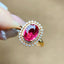 14K GOLD 1.45 CT NATURAL TOURMALINE & DIAMOND RING