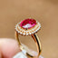 14K GOLD 1.45 CT NATURAL TOURMALINE & DIAMOND RING