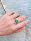 14K GOLD 1.94 CTW NATURAL EMERALD & DIAMOND RING