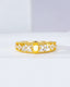 14K GOLD 0.65 CTW NATURAL YELLOW DIAMOND & DIAMOND RING