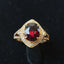 14K GOLD 2.50 CT NATURAL TOURMALINE & DIAMOND RING