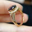 14K GOLD 2.50 CT NATURAL TOURMALINE & DIAMOND RING