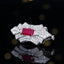 14K GOLD 1.32 CTW NATURAL RUBY & DIAMOND BROOCH/PENDANT