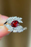 14K GOLD 1.19 CTW NATURAL RUBY & DIAMOND RING