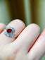 14K GOLD 1.19 CTW NATURAL RUBY & DIAMOND RING