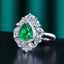 14K GOLD 2.35 CTW VIVID GREEN NATURAL EMERALD & DIAMOND RING/PENDANT