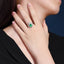 14K GOLD 2.35 CTW VIVID GREEN NATURAL EMERALD & DIAMOND RING/PENDANT