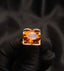 14K GOLD 5.6 CT NATURAL CITRINE & DIAMOND RING