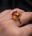 14K GOLD 5.6 CT NATURAL CITRINE & DIAMOND RING