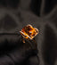 14K GOLD 5.6 CT NATURAL CITRINE & DIAMOND RING