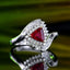 14K GOLD 1.13 CTW NATURAL RUBY & DIAMOND RING