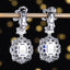 14K GOLD 5.53 CTW NATURAL SAPPHIRE & DIAMOND EARRINGS