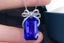 14K GOLD 15.19 CTW NATURAL TANZANITE & DIAMOND PENDANT