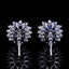 14K GOLD 1.38 CT NATURAL SAPPHIRE & SAPPHIRE & SAPPHIRE EARRINGS