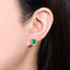 14K GOLD 2.67 CTW VIVID GREEN NATURAL EMERALD & DIAMOND EARRINGS