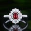 14K GOLD 1.01 CTW NATURAL RUBY & DIAMOND RING