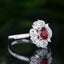 14K GOLD 1.01 CTW NATURAL RUBY & DIAMOND RING