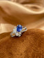 14K GOLD 2.25 CTW NATURAL SAPPHIRE & DIAMOND RING