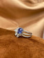 14K GOLD 2.25 CTW NATURAL SAPPHIRE & DIAMOND RING