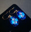 14K GOLD 20.3 CT NATURAL TOPAZ & DIAMOND EARRINGS