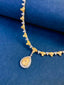 14K GOLD 8.19 CTW NATURAL YELLOW DIAMOND & DIAMOND NECKLACE