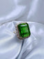 14K GOLD 24.00 CT NATURAL TOURMALINE & DIAMOND RING