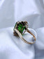 14K GOLD 24.00 CT NATURAL TOURMALINE & DIAMOND RING