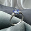 14K GOLD 1.50 CT NATURAL TANZANITE & DIAMOND RING