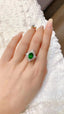 14K GOLD 2.94 CTW VIVID GREEN NATURAL EMERALD & DIAMOND RING/PENDANT