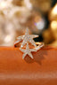 14K GOLD 0.55 CT NATURAL H DIAMOND RING