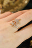 14K GOLD 0.55 CT NATURAL H DIAMOND RING