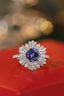 14K GOLD 2.35 CTW NATURAL TANZANITE & DIAMOND RING