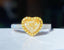 14K GOLD 1.54 CTW NATURAL YELLOW DIAMOND & DIAMOND RING