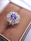 14K GOLD 2.20 CTW NATURAL SAPPHIRE & DIAMOND RING