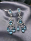 14K GOLD 9.00 CTW NATURAL AQUAMARINE & DIAMOND EARRINGS