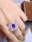 14K GOLD 4.00 CTW NATURAL SAPPHIRE & DIAMOND RING