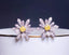 14K GOLD 1.26 CTW NATURAL YELLOW DIAMOND & DIAMOND EARRINGS