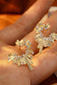 14K GOLD 0.7 CT NATURAL H DIAMOND EARRINGS