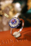 14K GOLD 1.06 CTW NATURAL TANZANITE & DIAMOND RING