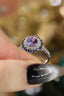 14K GOLD 1.06 CTW NATURAL TANZANITE & DIAMOND RING