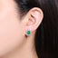 14K GOLD 2.69 CTW VIVID GREEN NATURAL EMERALD & DIAMOND EARRINGS