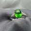 14K GOLD 1.48 CT NATURAL TSAVORITE & DIAMOND RING