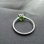 14K GOLD 1.48 CT NATURAL TSAVORITE & DIAMOND RING