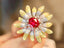 14K GOLD 2.45 CTW NATURAL RUBY & DIAMOND RING