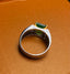 14K GOLD 2.70 CT VIVID GREEN NATURAL EMERALD & DIAMOND RING