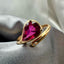 14K GOLD 1.5 CT NATURAL TOURMALINE & DIAMOND RING