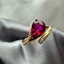 14K GOLD 1.5 CT NATURAL TOURMALINE & DIAMOND RING